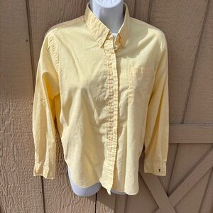 Yves Saint Laurent Light Yellow Casual Button Down Shirt